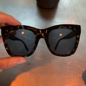 Z Supply Polarized Tortoise Shell Oversized Sunglasses